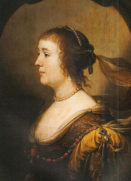 Gerrit van Honthorst Portrait of Amelia van Solms oil painting picture